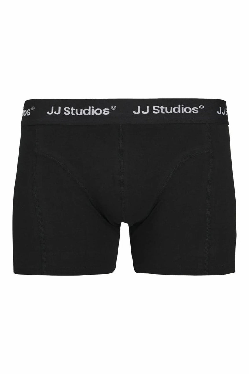 JACK&JONES JACSOHO SOLID TRUNKS 3 PACK NOOS 12280164 - Siyah