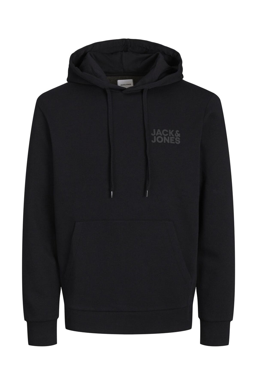 Jack & Jones 12163777 Erkek Büyük Beden Sweatshirt - Siyah