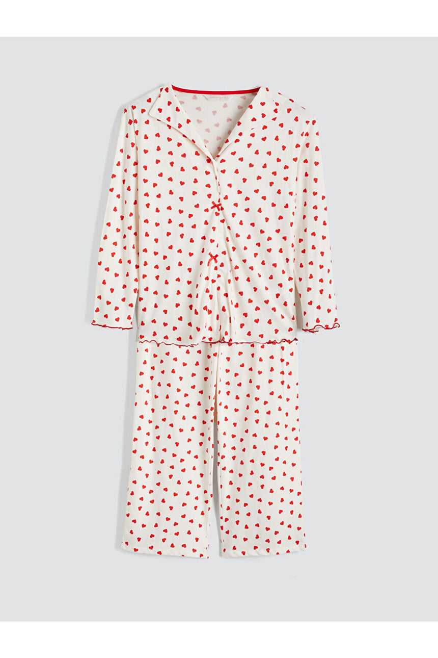 LC Waikiki Kadın Pijama Takımı S69198J8 - Ekru
