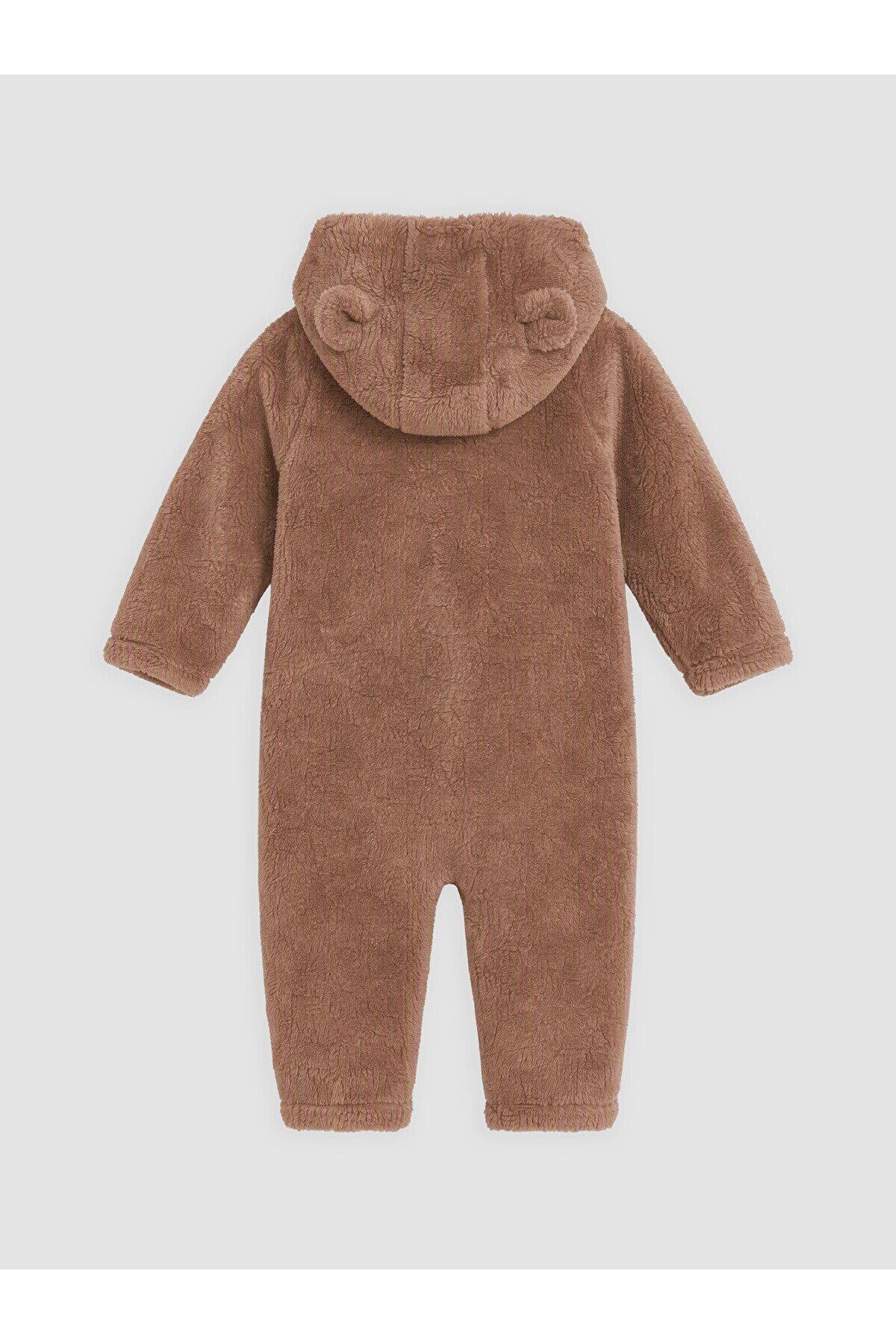 LC Waikiki Erkek Bebek Kapüşonlu Pelüş Tulum W6D502F1 - Açık Kahverengi