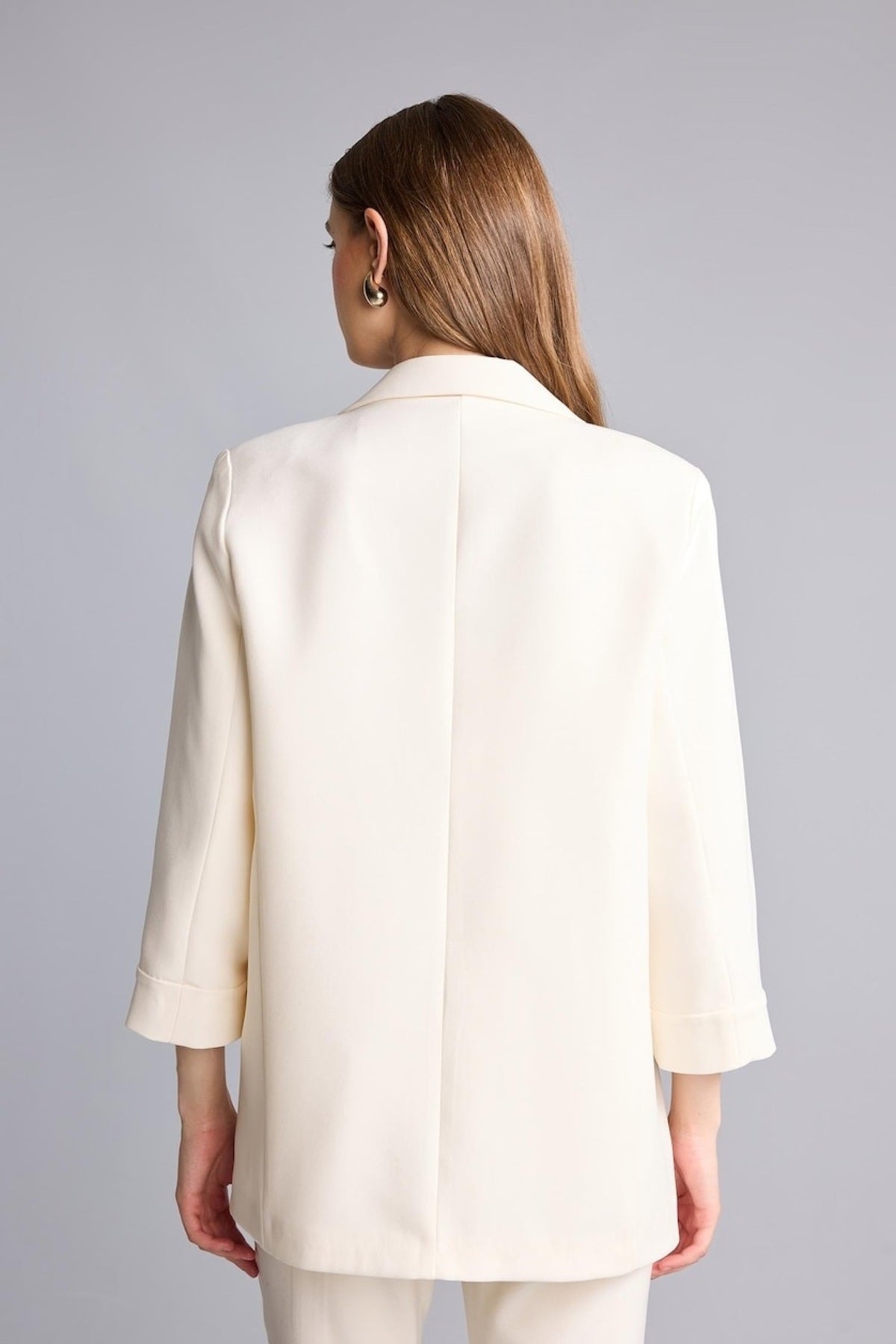 DeFacto Kadın Blazer Ceket C3215AX - Beyaz