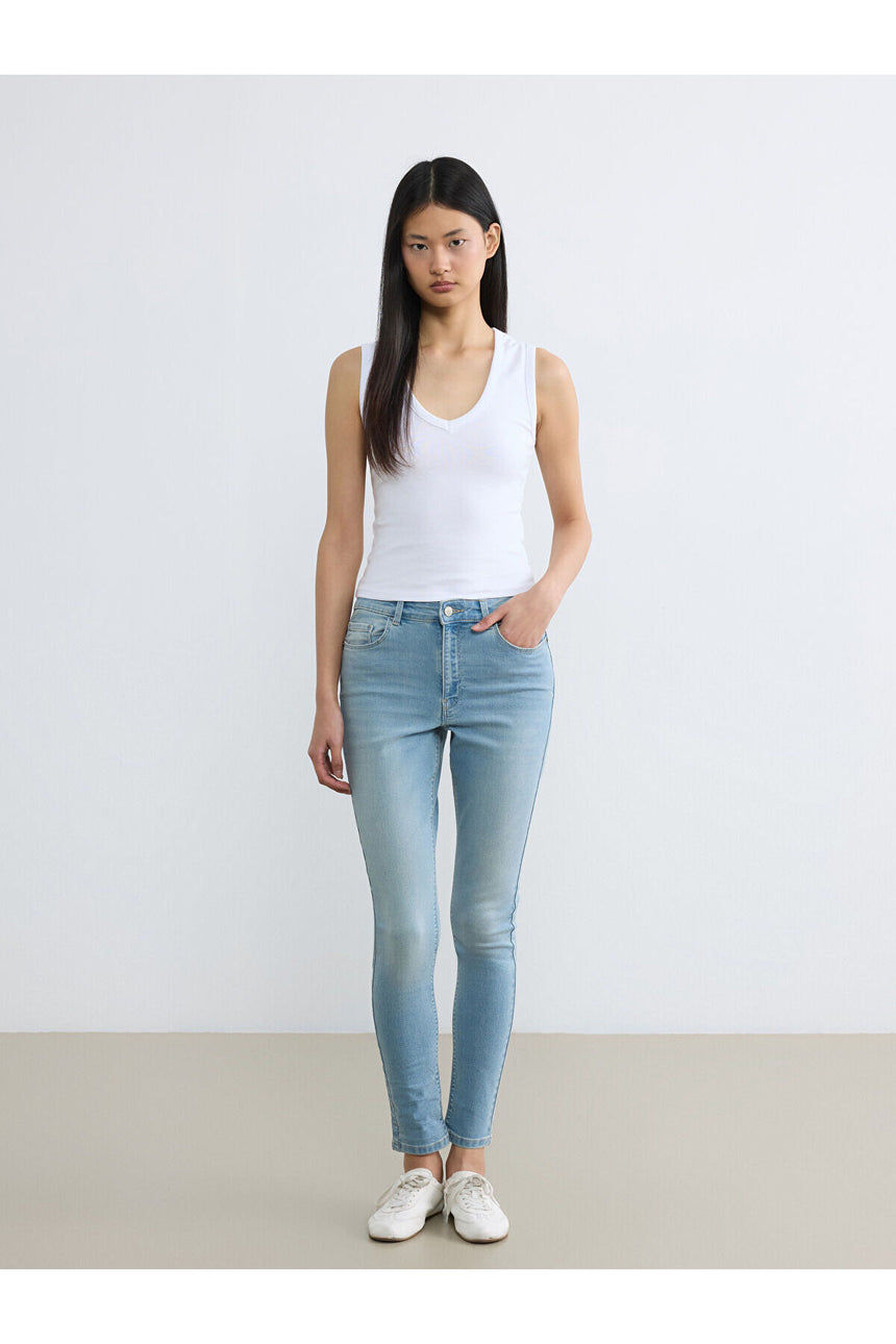 LCW KADIN S6CK79H8 PNT,JUPITER-WASH - Açık Çivit Mavisi