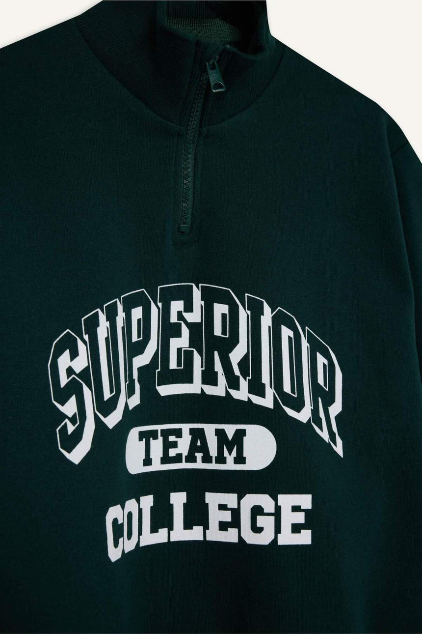 Defacto Çocuk Sweat Shirt F2710A8 - Yeşil