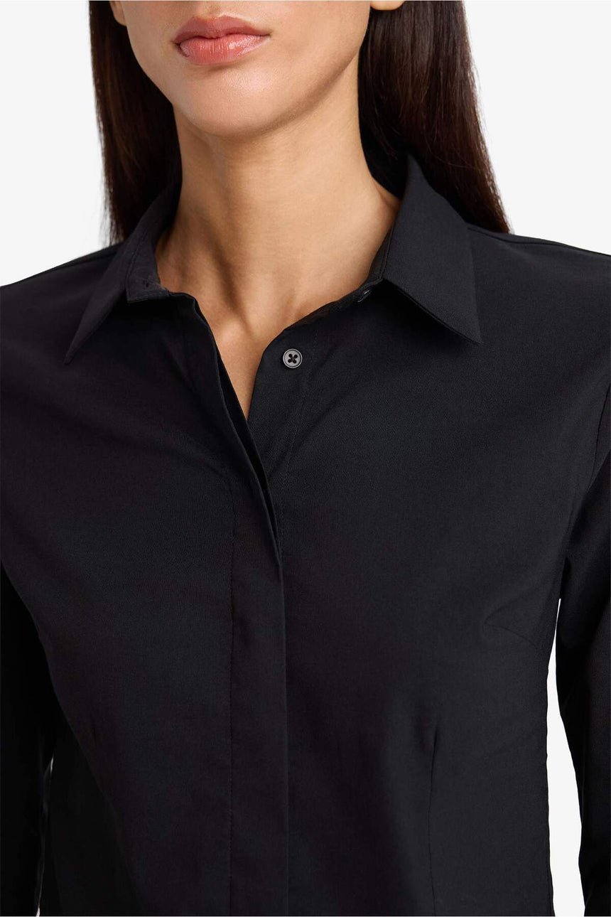Defacto Kadın Woven Top I5278AZ - Siyah