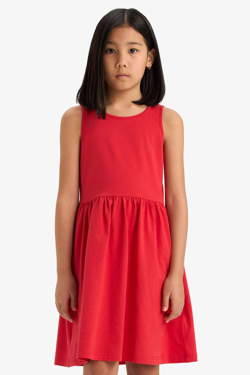 Defacto Çocuk Knitted Dress B4336A8 - Kırmızı