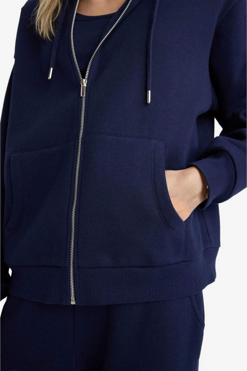DeFacto Kadın Sweatshirt C1809AX - Koyu Lacivert
