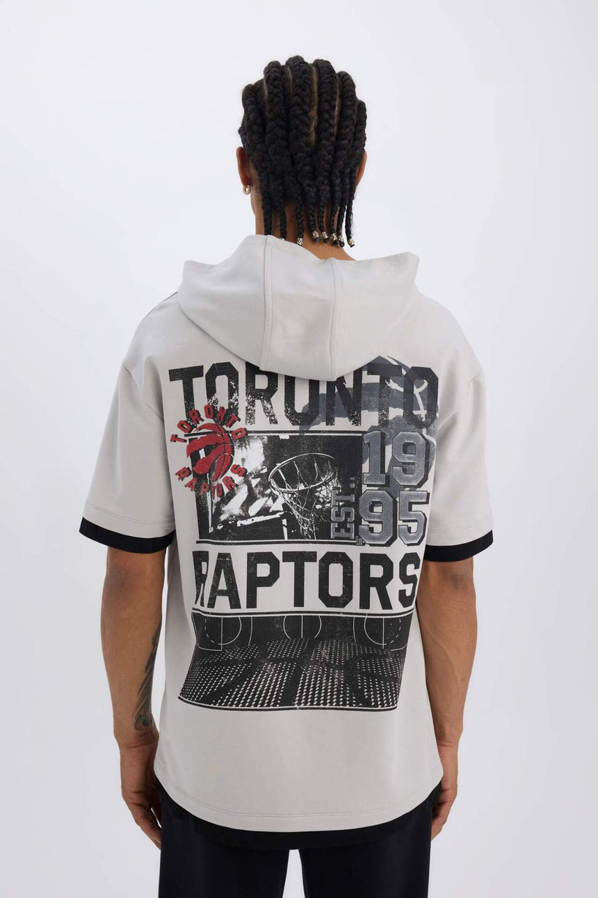 DeFacto Erkek Oversize T-Shirt B3883AX - Açık Gri