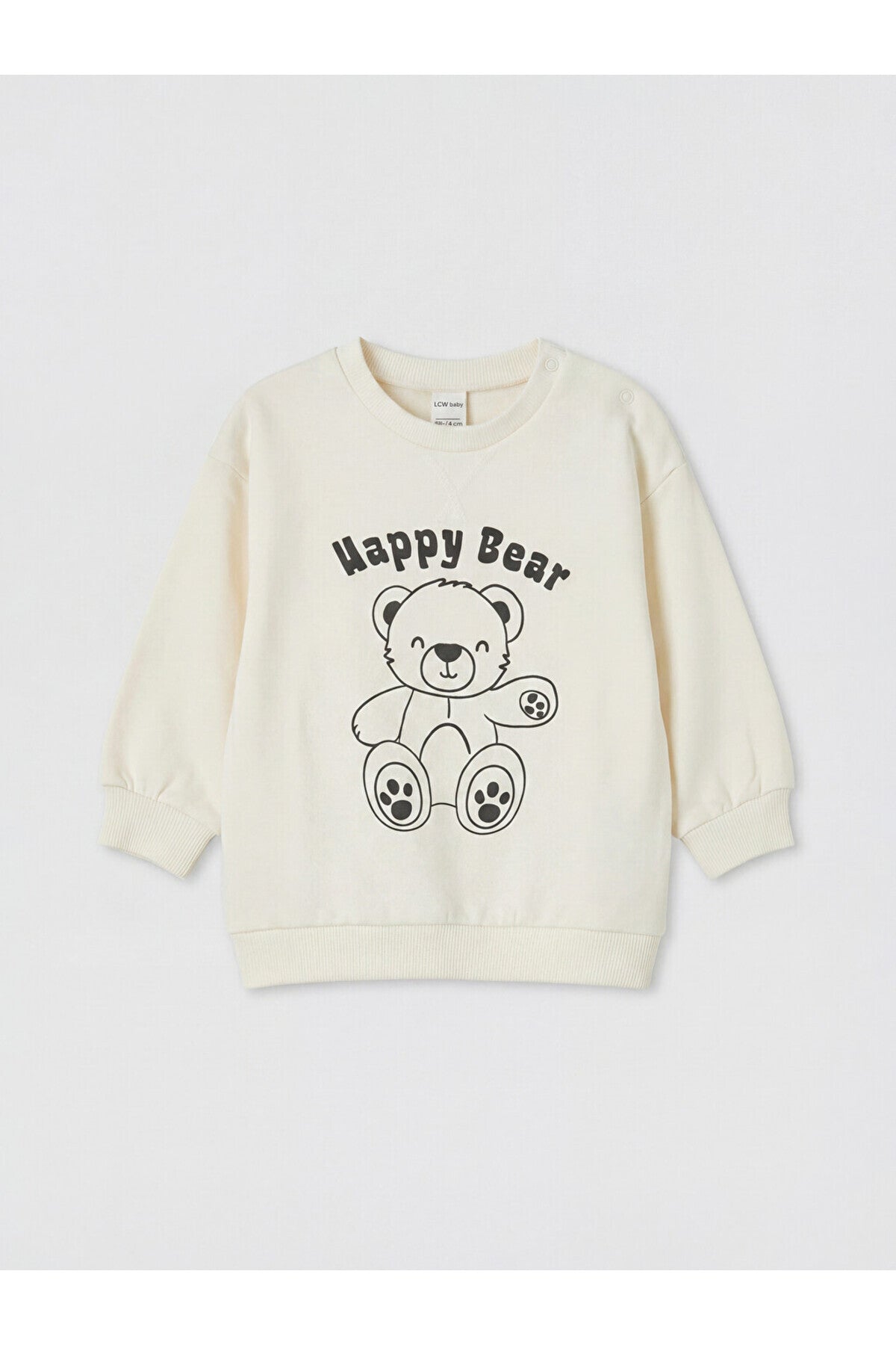 LC Waikiki Erkek Bebek Baskılı Sweatshirt Eşofman Takımı W62007L1 - Açık Bej