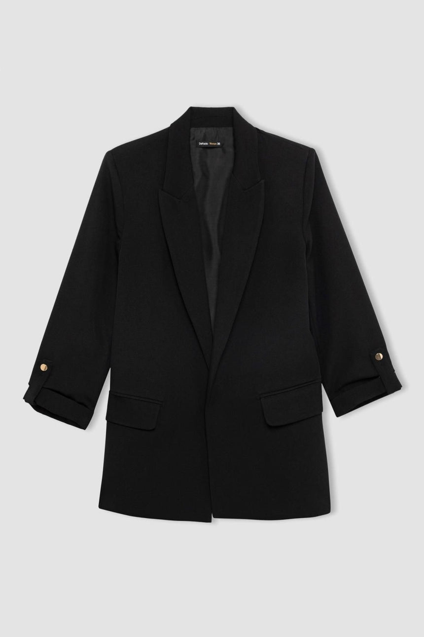 DeFacto Kadın Blazer Ceket C3215AX - Siyah