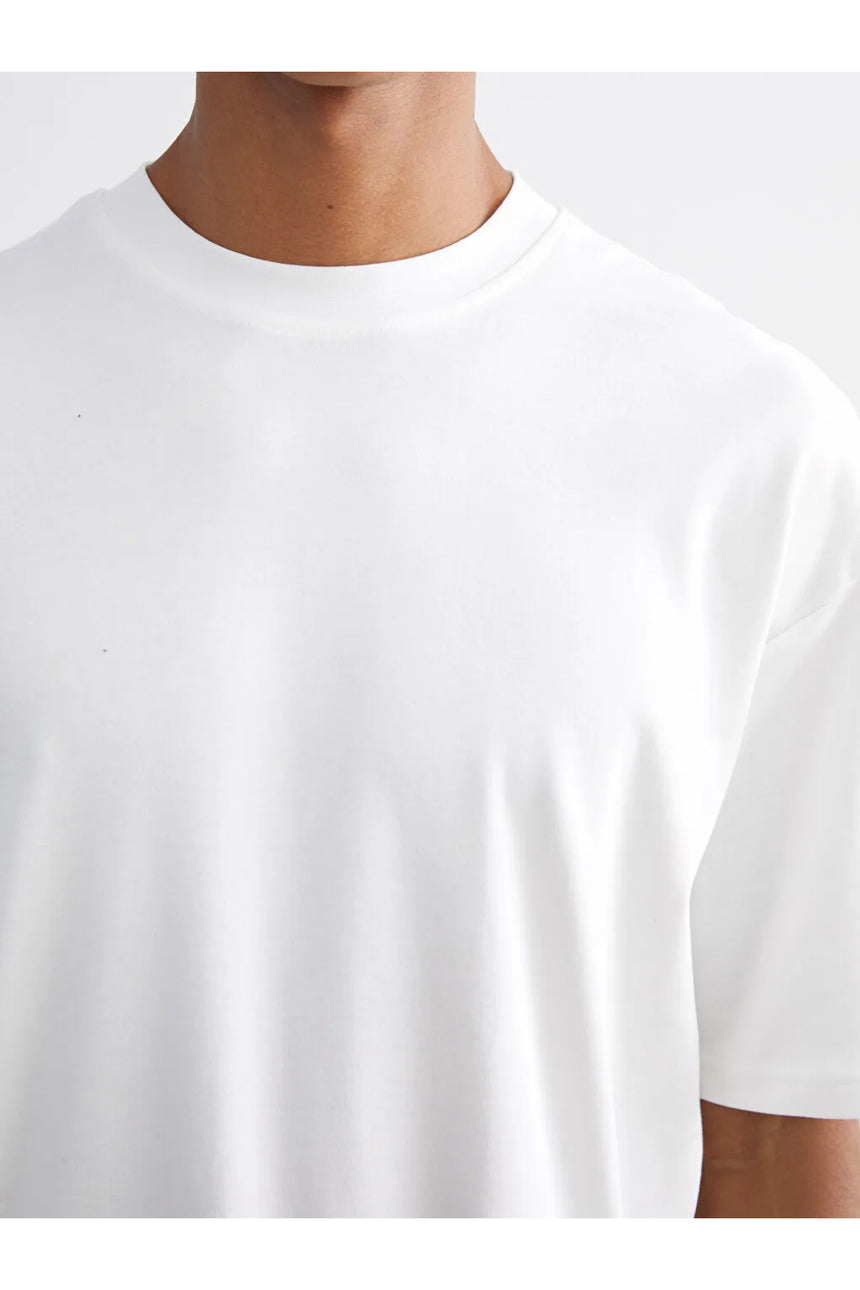 LC Waikiki Erkek Kısa Kollu T-Shirt W5L951F8 - Ekru