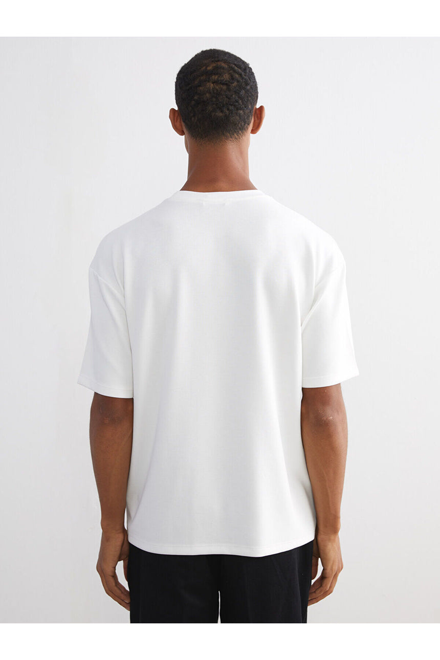 LC Waikiki Erkek Kısa Kollu T-Shirt W5MG46J8 - Ekru