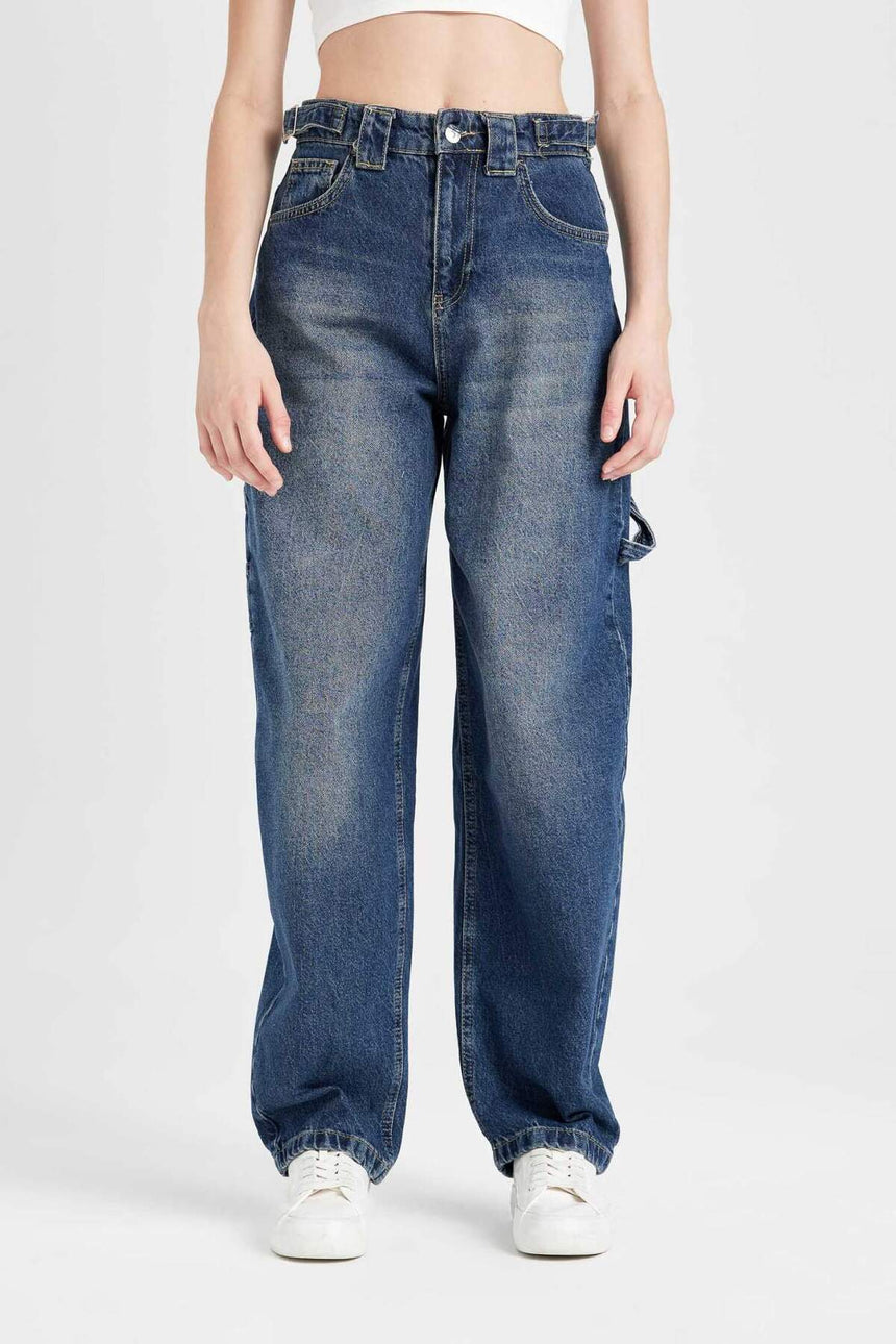 Defacto Kadın Trousers D0748Ax - Mavi