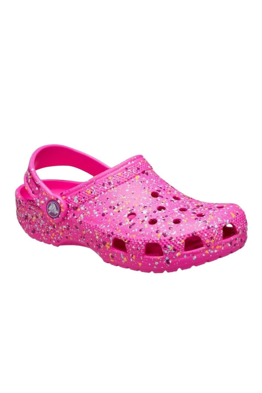 Crocs Kids Paint Splatter Clog 210349 Kadın Terlik - Pembe