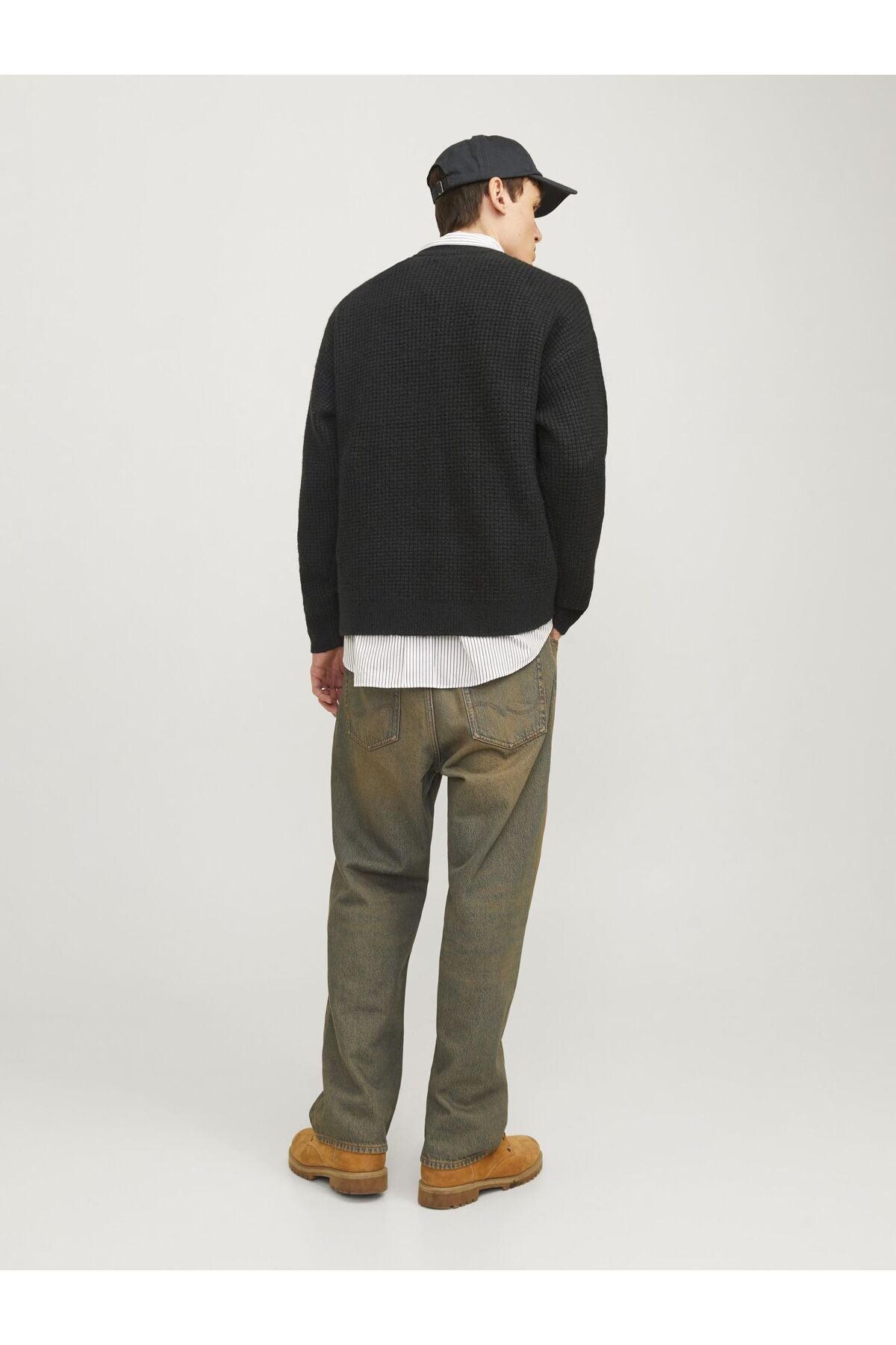Jack & Jones Premium Blustanley Erkek Bisiklet Yaka Triko Kazak 12305682 - Mavi