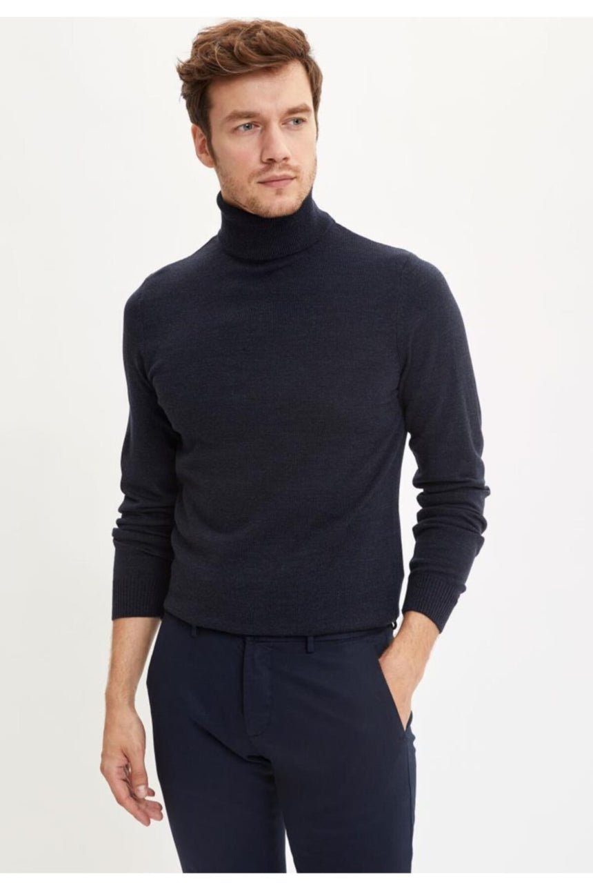 Defacto Erkek Pullover R1124Az - Koyu Lacivert
