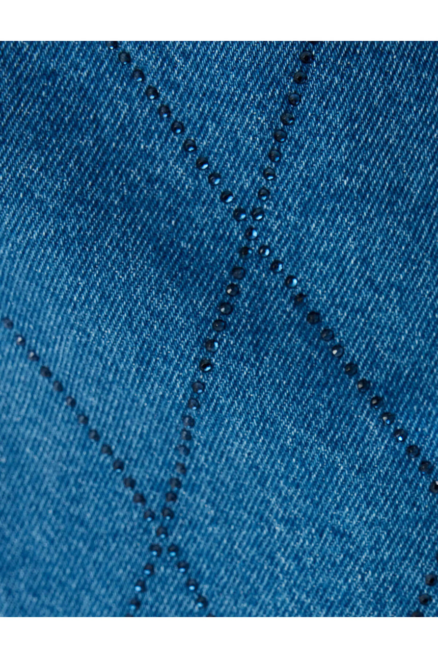 Koton 5WAL40155MD Kadın Jean Pantolon - Koyu Lacivert Mavi