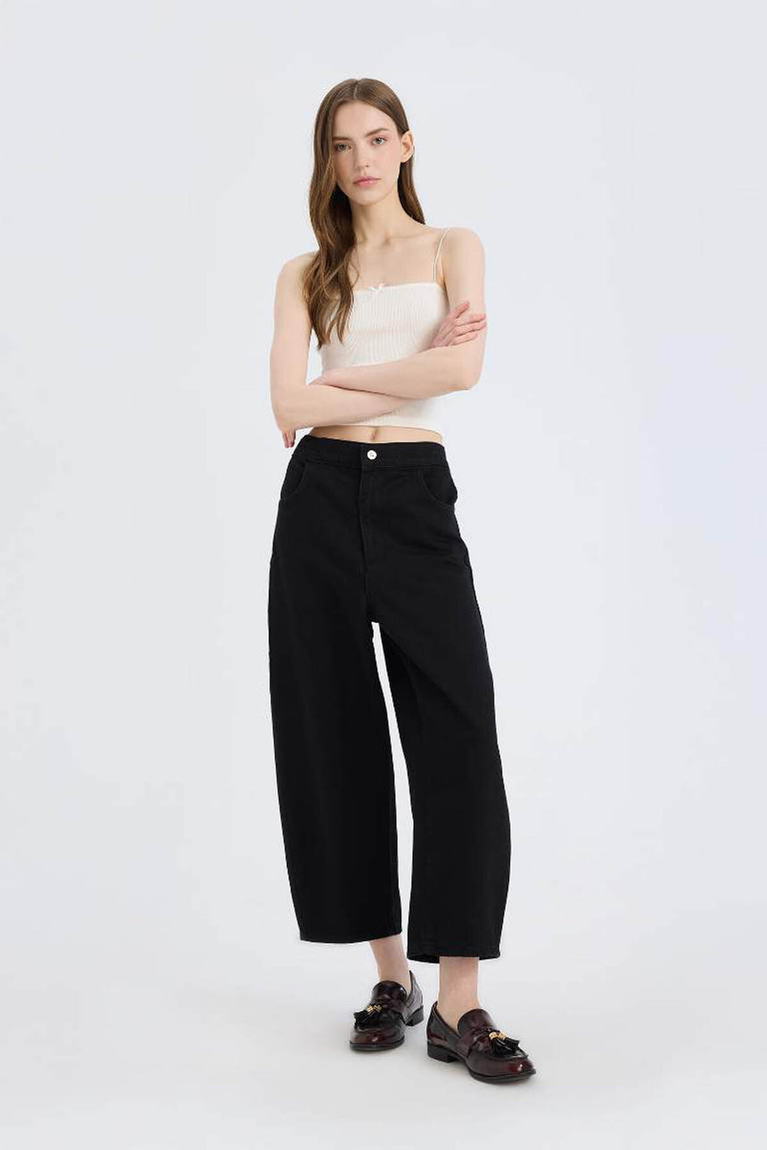 Defacto Kadın Trousers E3874Ax - Siyah