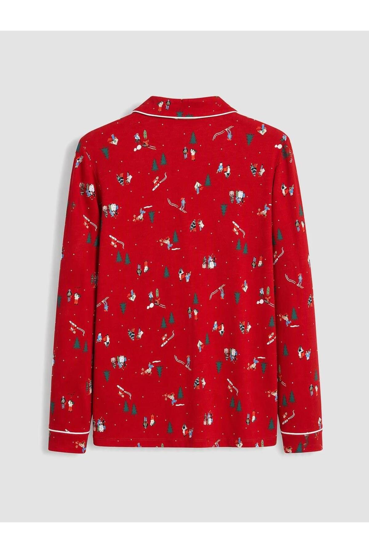 LC Waikiki Kadın Pijama Takımı W6Q416D8 - Kırmızı