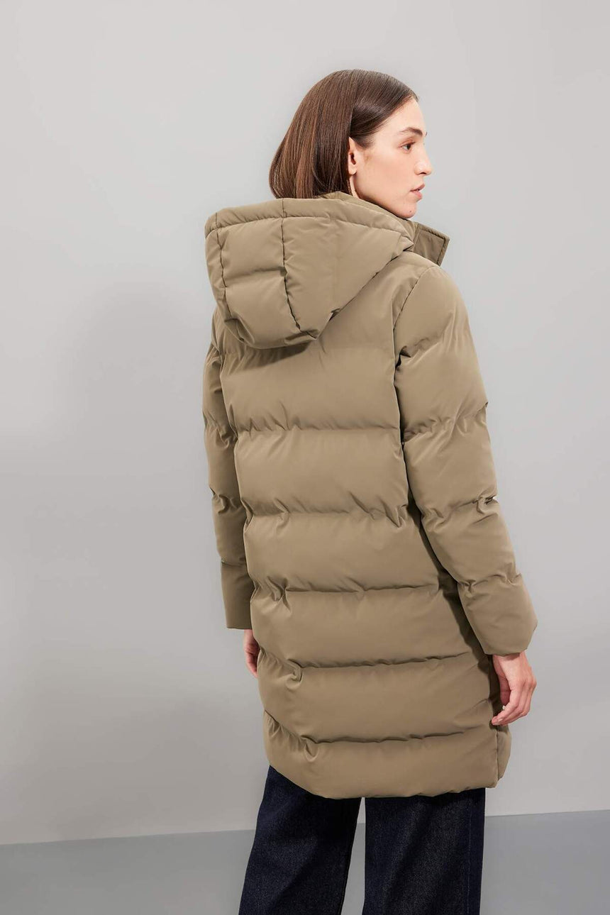 Defacto Kadın Parka C3849AX - Gri/ Kahverengi