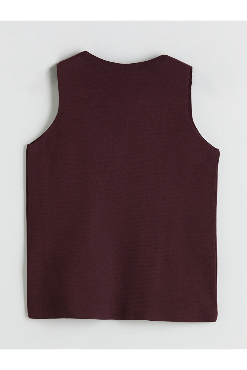 LC Waikiki Kadın Yelek W5EB82E8 - Bordo