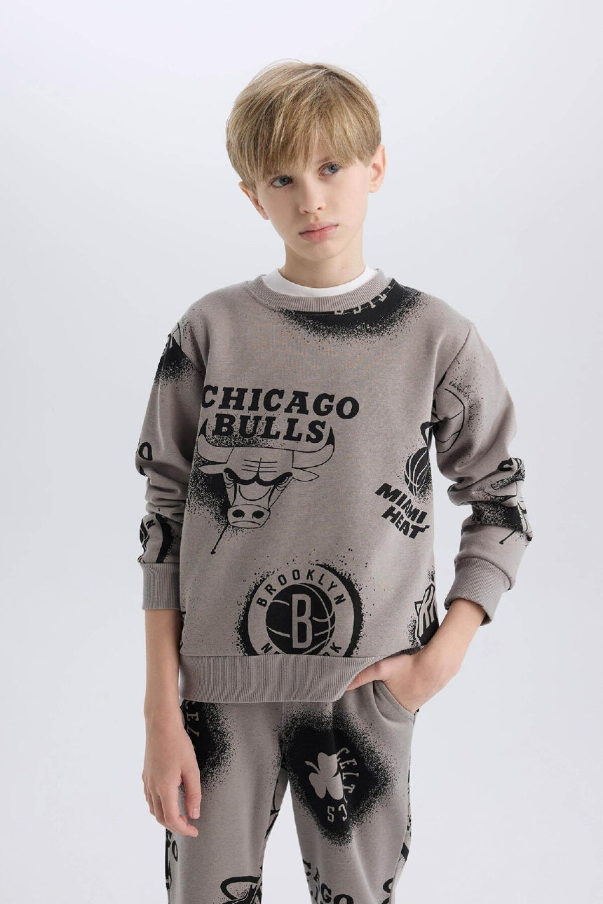 Defacto Çocuk Sweat Shirt Y4130A6 - Gri