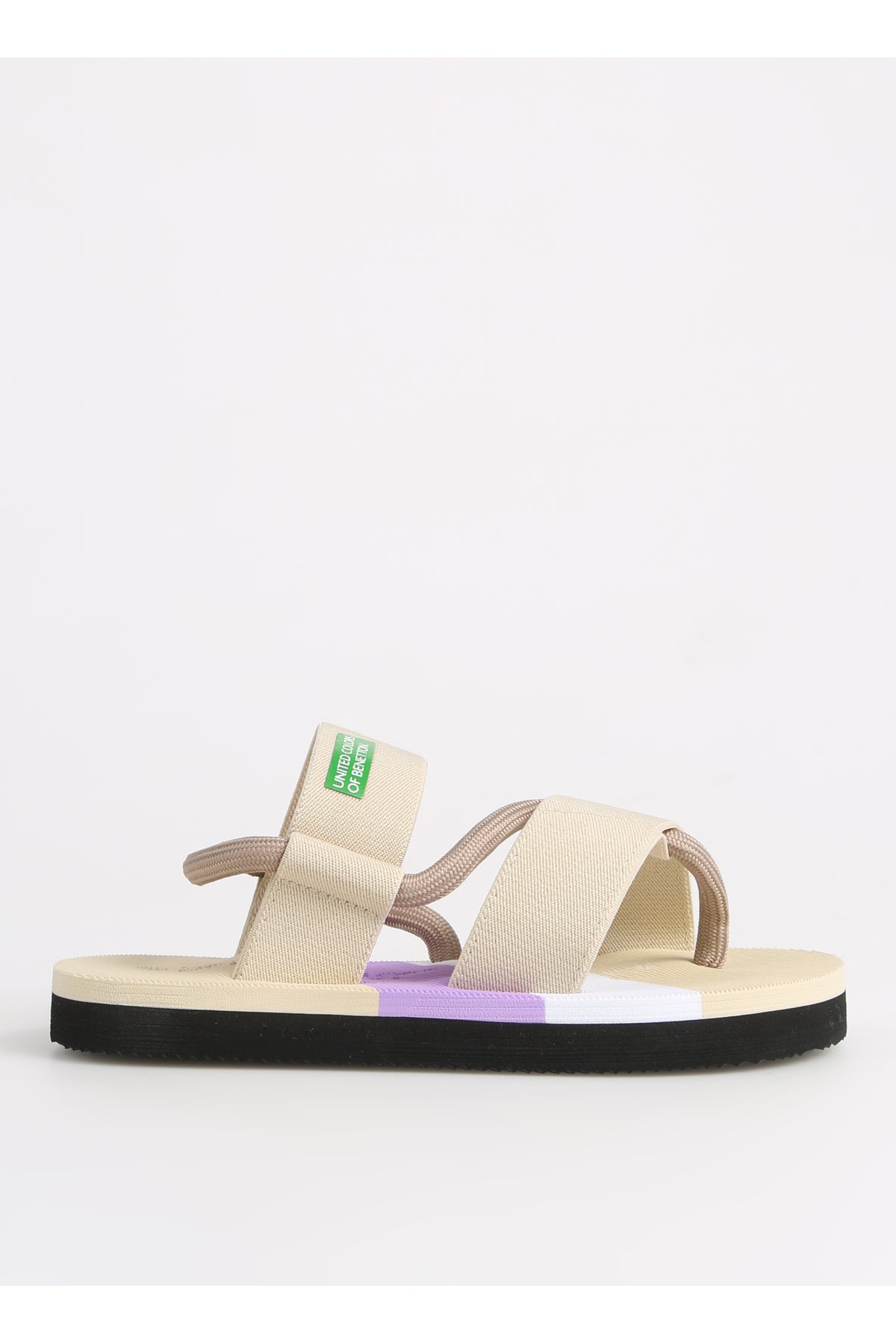 Benetton Kadın Sandalet BNI-10214 - Bej