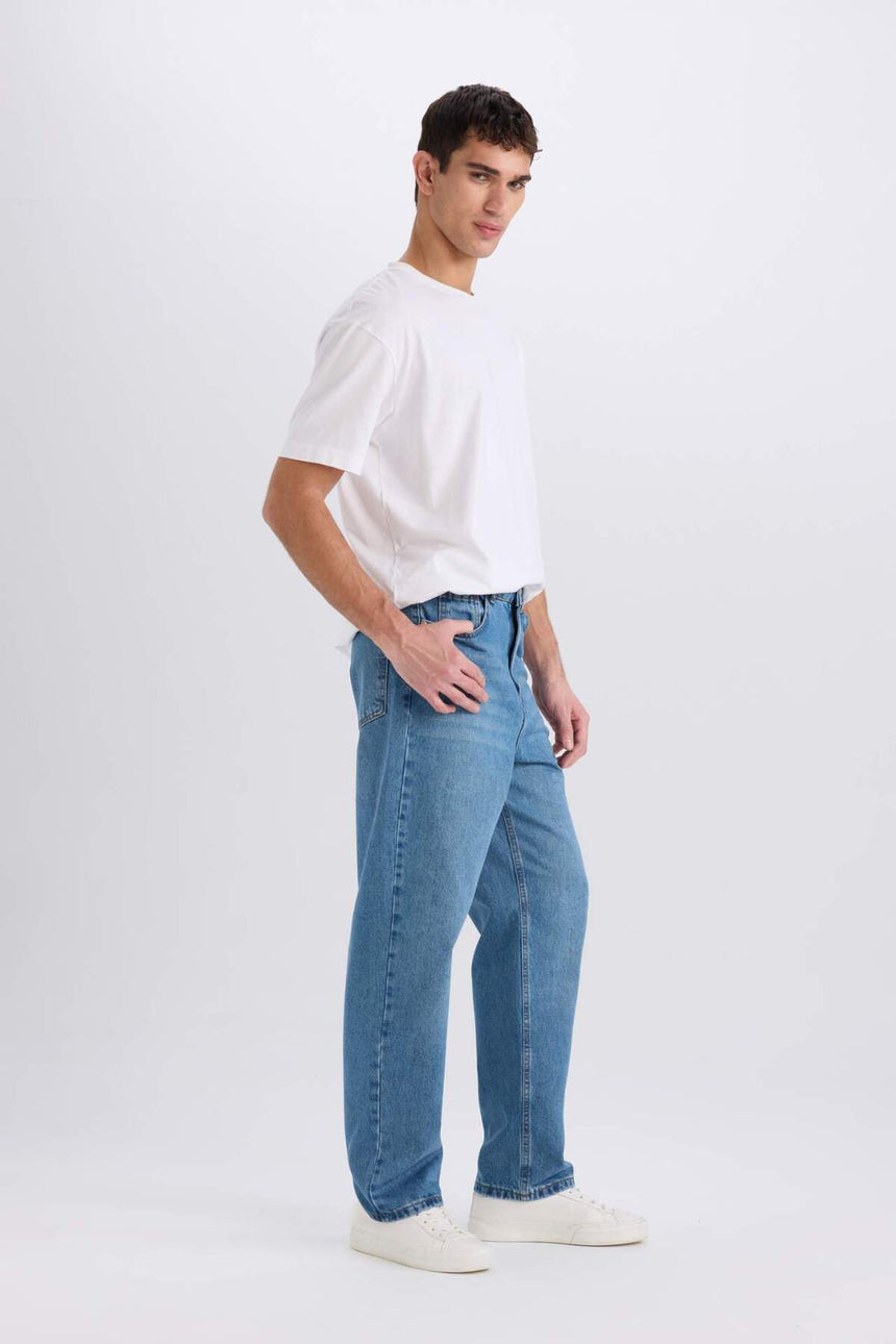 Defacto Erkek Denim Trousers B5783Ax - Mavi