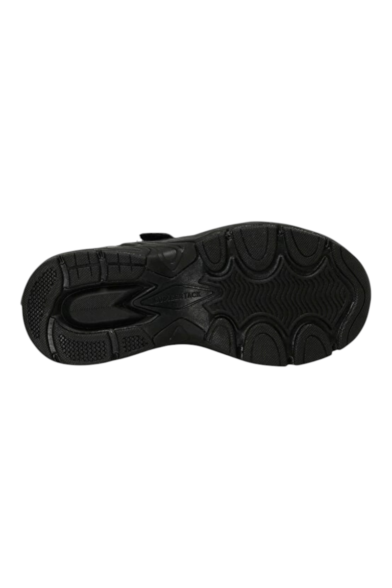 Sporline Lumberjack siyah çocuk sneaker ayakkabısının tırtıklı kauçuk taban detayı