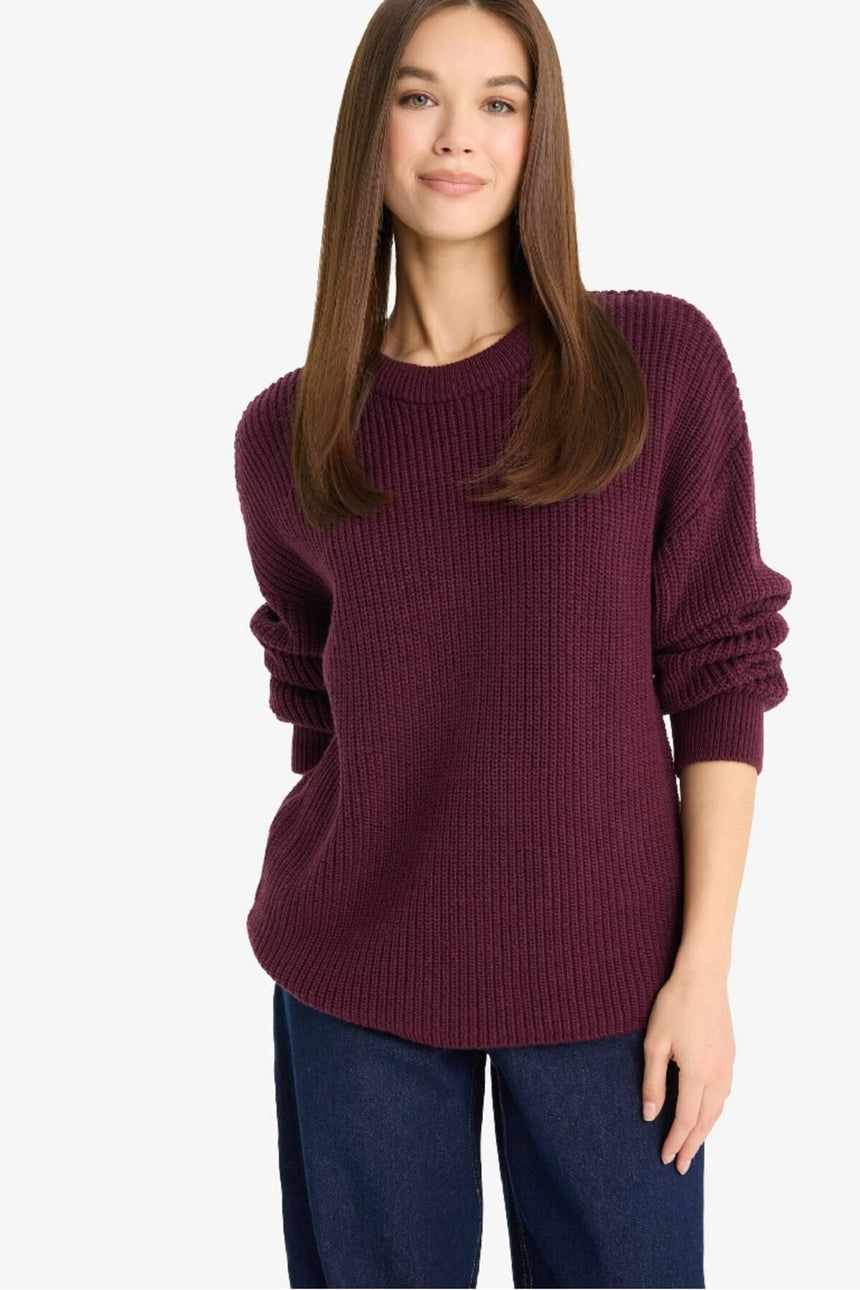 Defacto Kadın Pullover H6905Az - Bordo