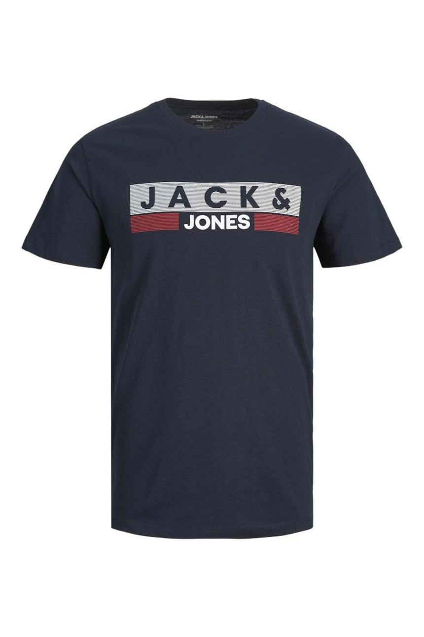 Jack & Jones 12158505 Erkek Büyük Beden T-Shirt - Koyu Lacivert