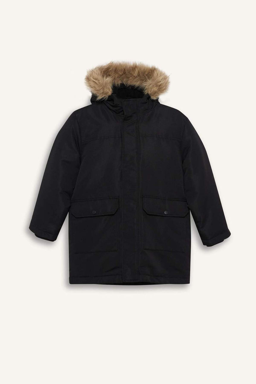 Defacto Çocuk Coat/Parka C8783A8 - Siyah