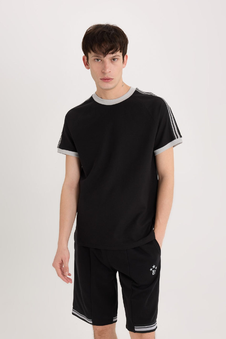 Defacto Erkek T-Shirt C2563Ax - Siyah