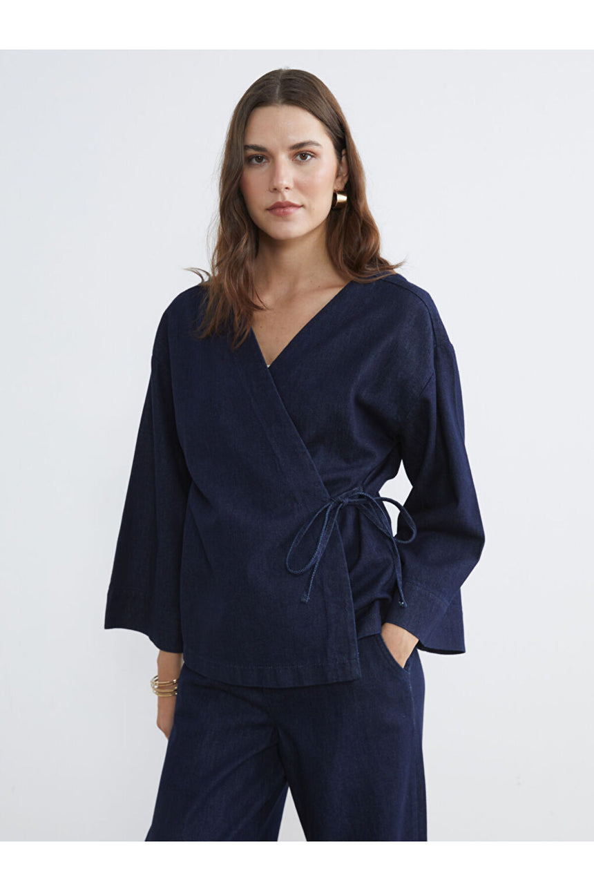LC Waikiki Kadın Kimono & Kaftan S6KF34B8 - Koyu Mavi