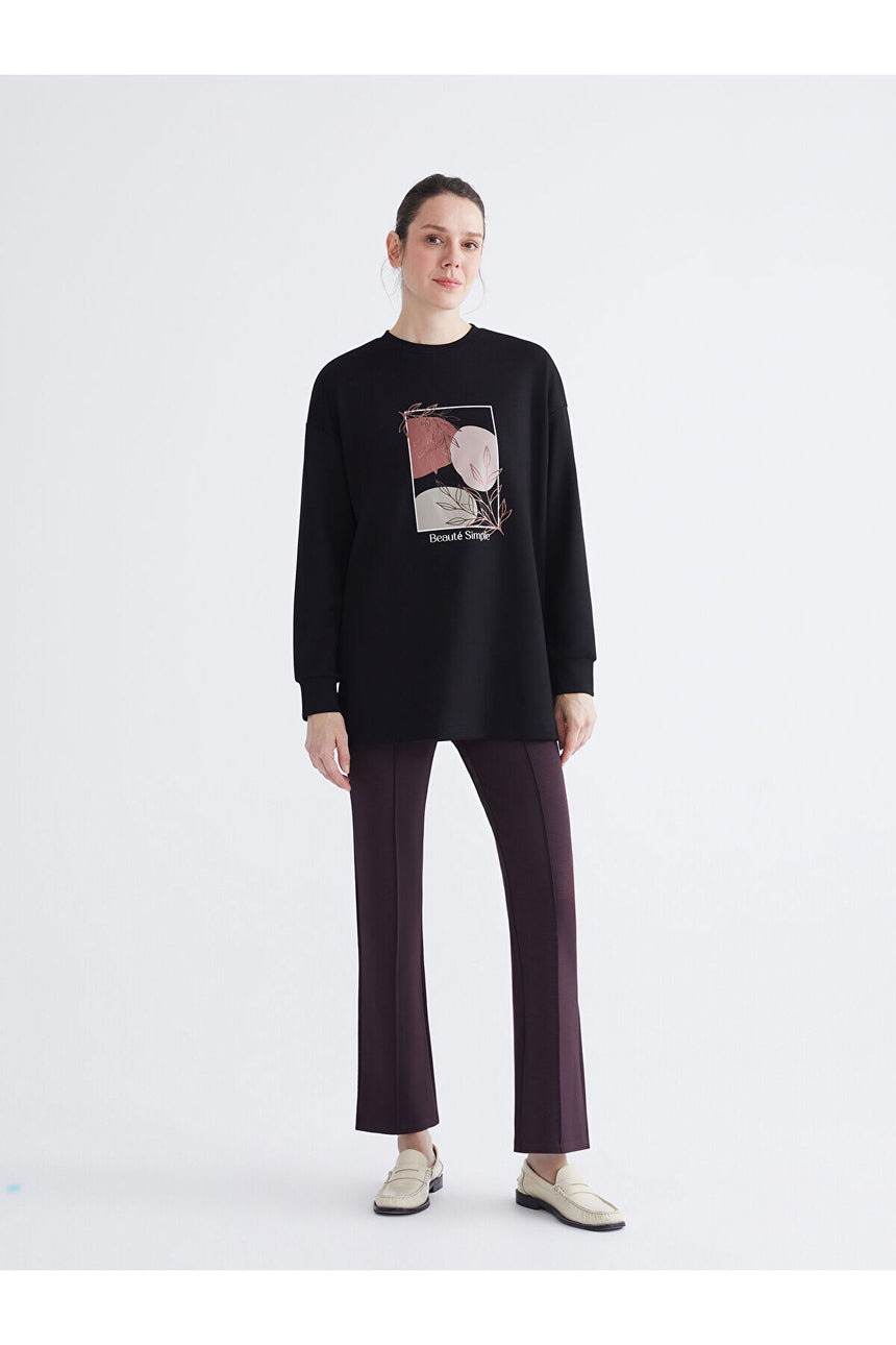 LC Waikiki Kadın Oversize Tunik W5ND54B8 - Siyah