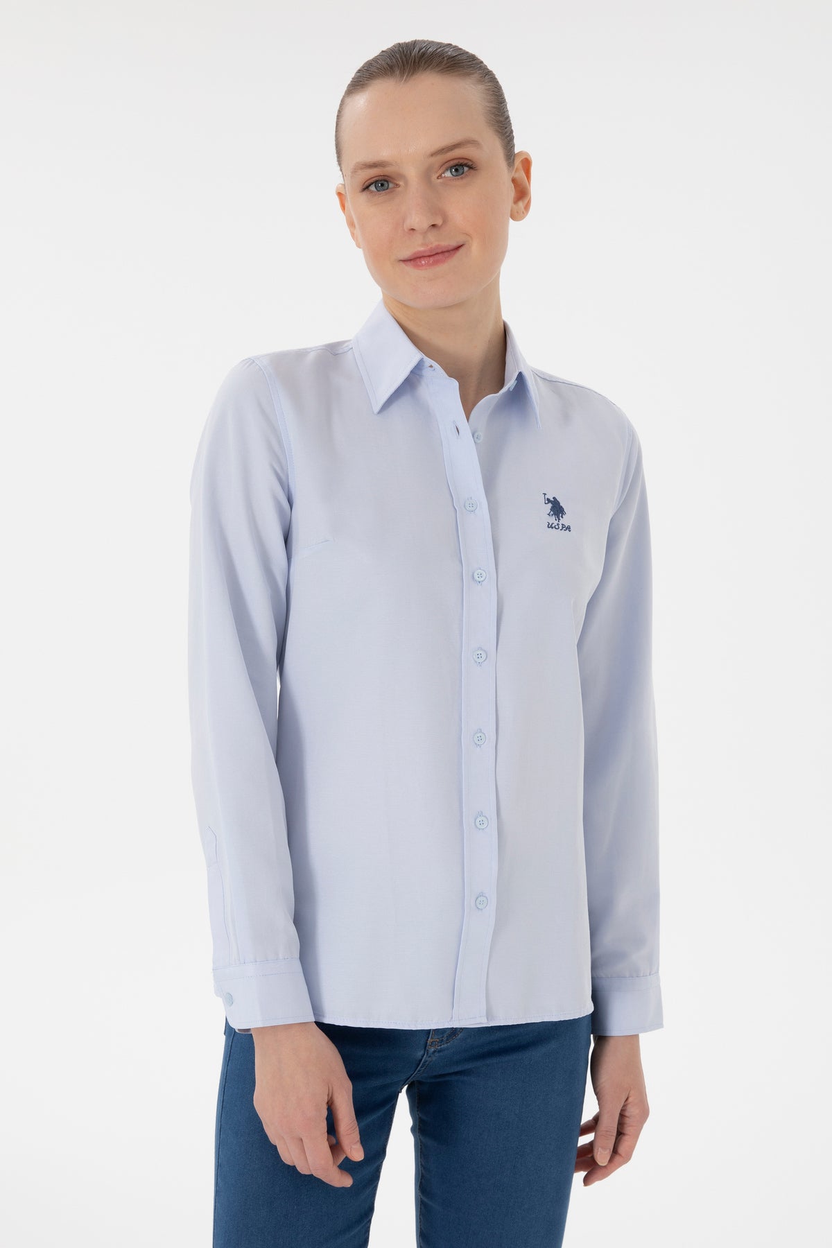 U.S. Polo Assn. Kadın Gömlek 2086493 - Açık Mavi