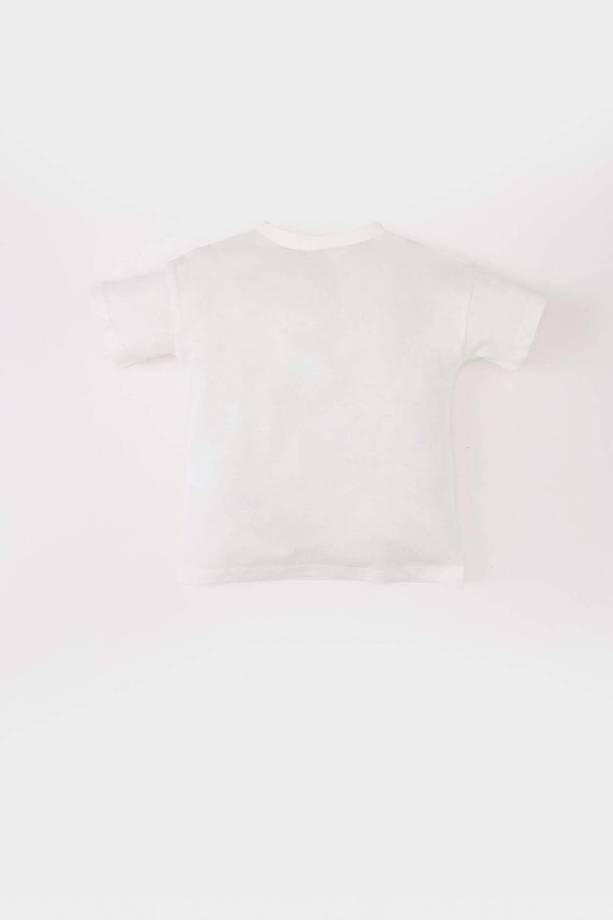 DeFacto E4716A5 Çocuk T-Shirt - Ekru