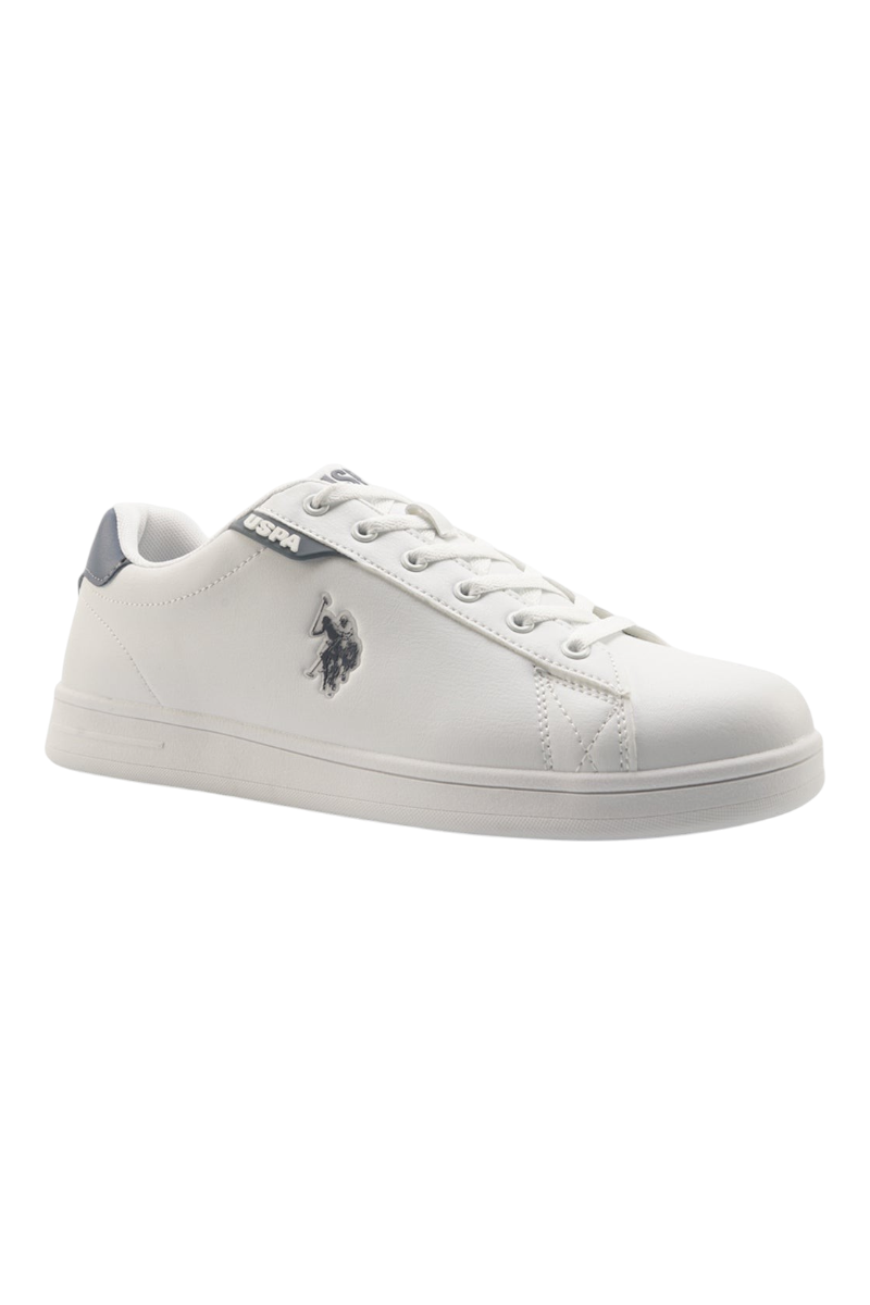 Sporline U.S. Polo Assn. beyaz renkli, PU malzemeden üretilmiş erkek sneaker ayakkabı