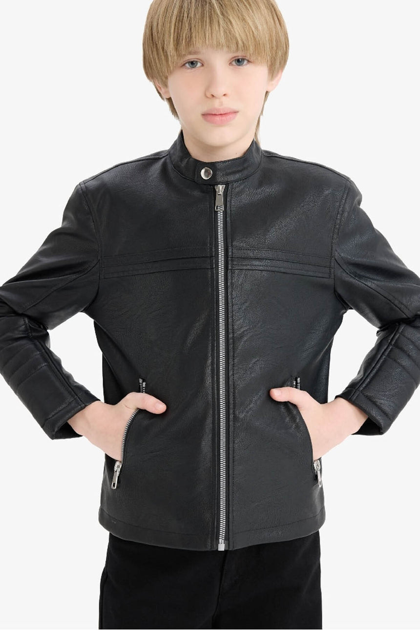 Defacto Çocuk Pu Mont C4320A8 - Siyah
