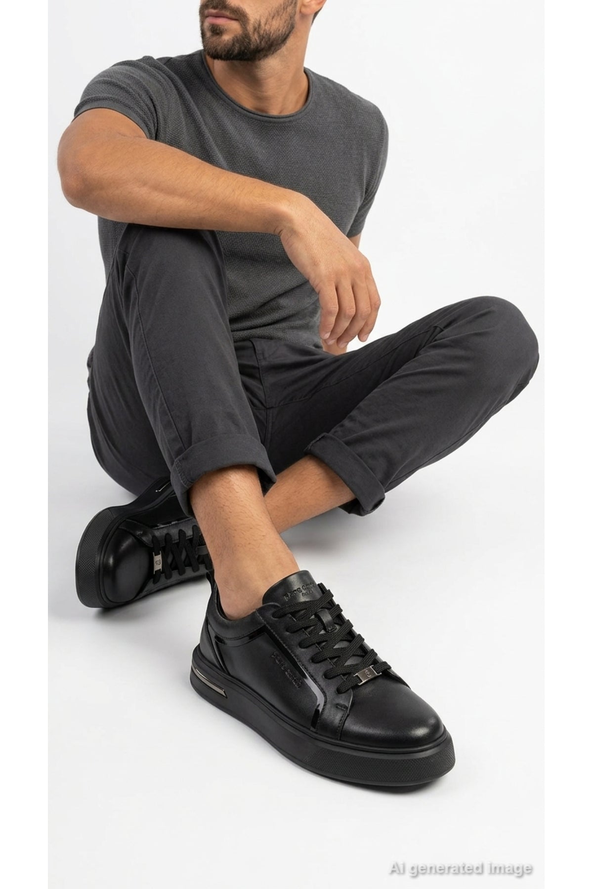 Pierre Cardin Erkek Günlük Ayakkabı 12-10447 - Siyah