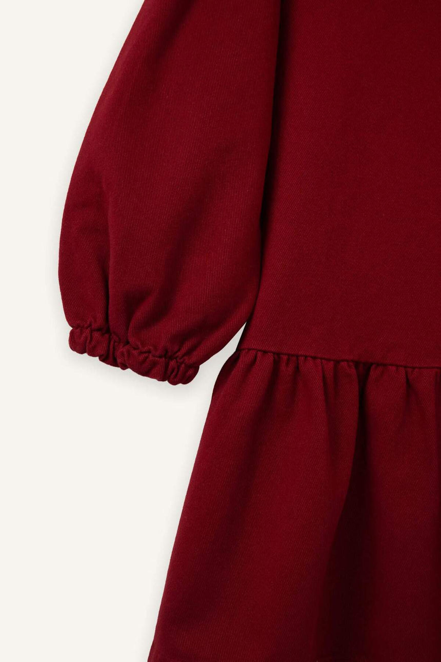 Defacto Çocuk Woven Dress G8189A5 - Bordo