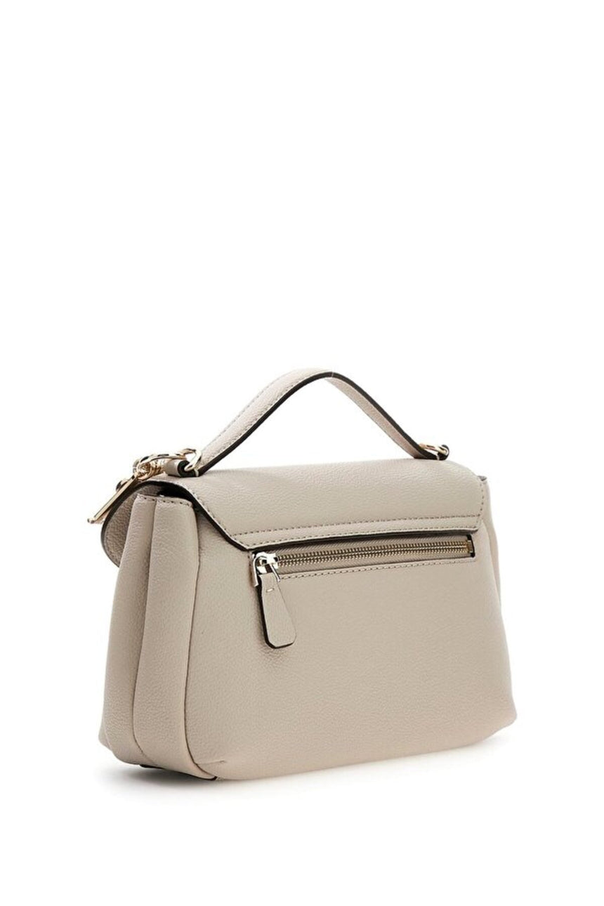 GUESS KADIN EVIE TOP HANDLE FLAP HWBG9664200 - Açık Bej / Krem