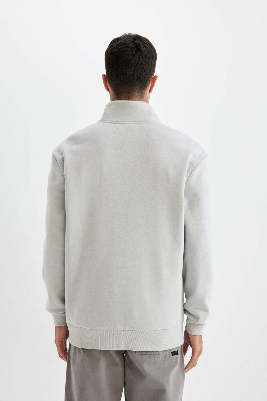Defacto Erkek Sweat Shirt X7405Az - Gri