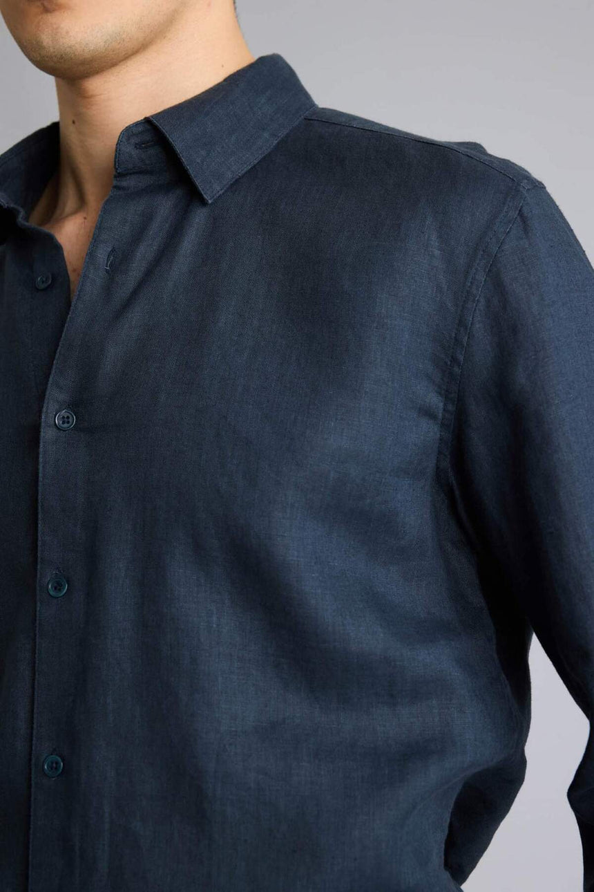 Defacto Erkek Woven Top C1825AX - Koyu Lacivert