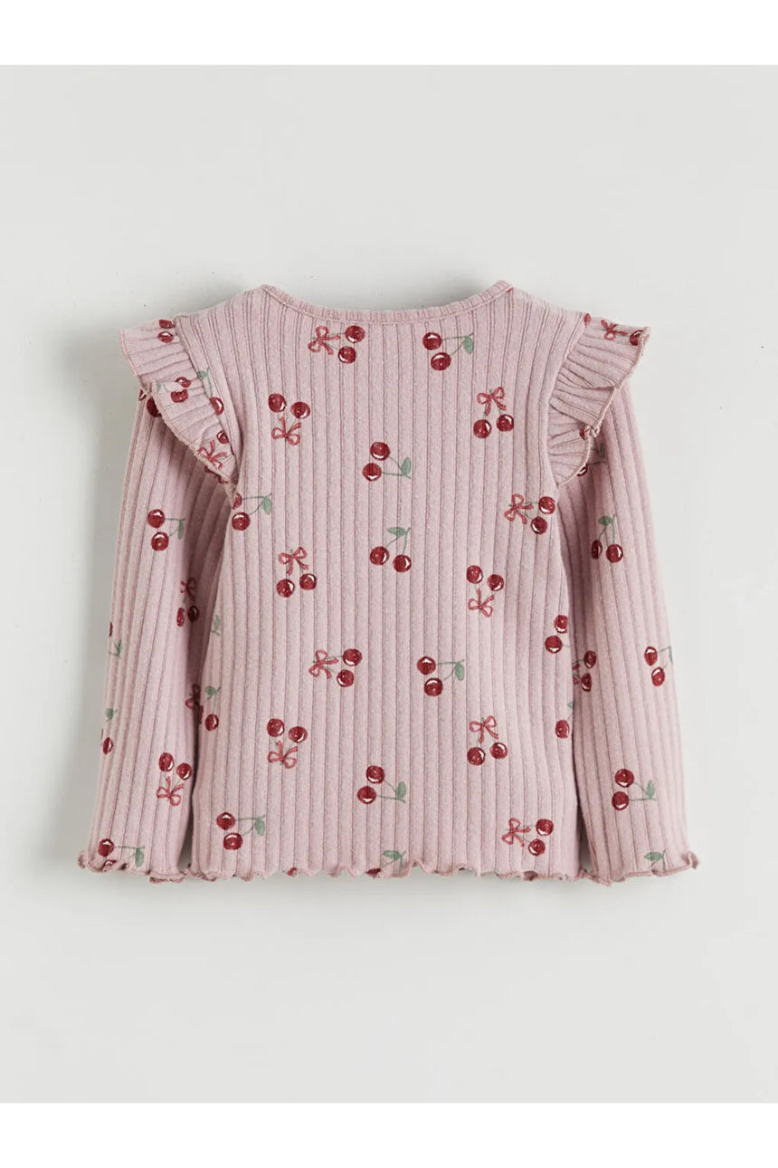 LC Waikiki Çocuk Uzun Kollu Bluz W5O435B1 - Lila