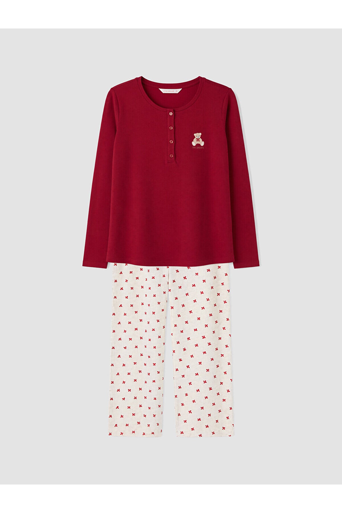 LC Waikiki Kadın Hamile Pijama Takımı W68964D8 - Açık Bej/Krem/Kum Rengi