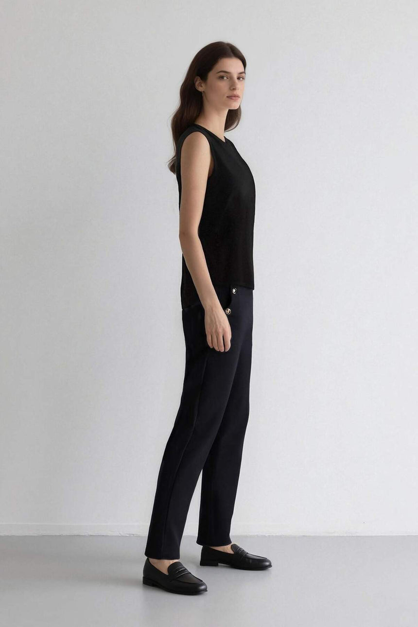 Defacto Kadın Trousers B1238Ax - Koyu Lacivert
