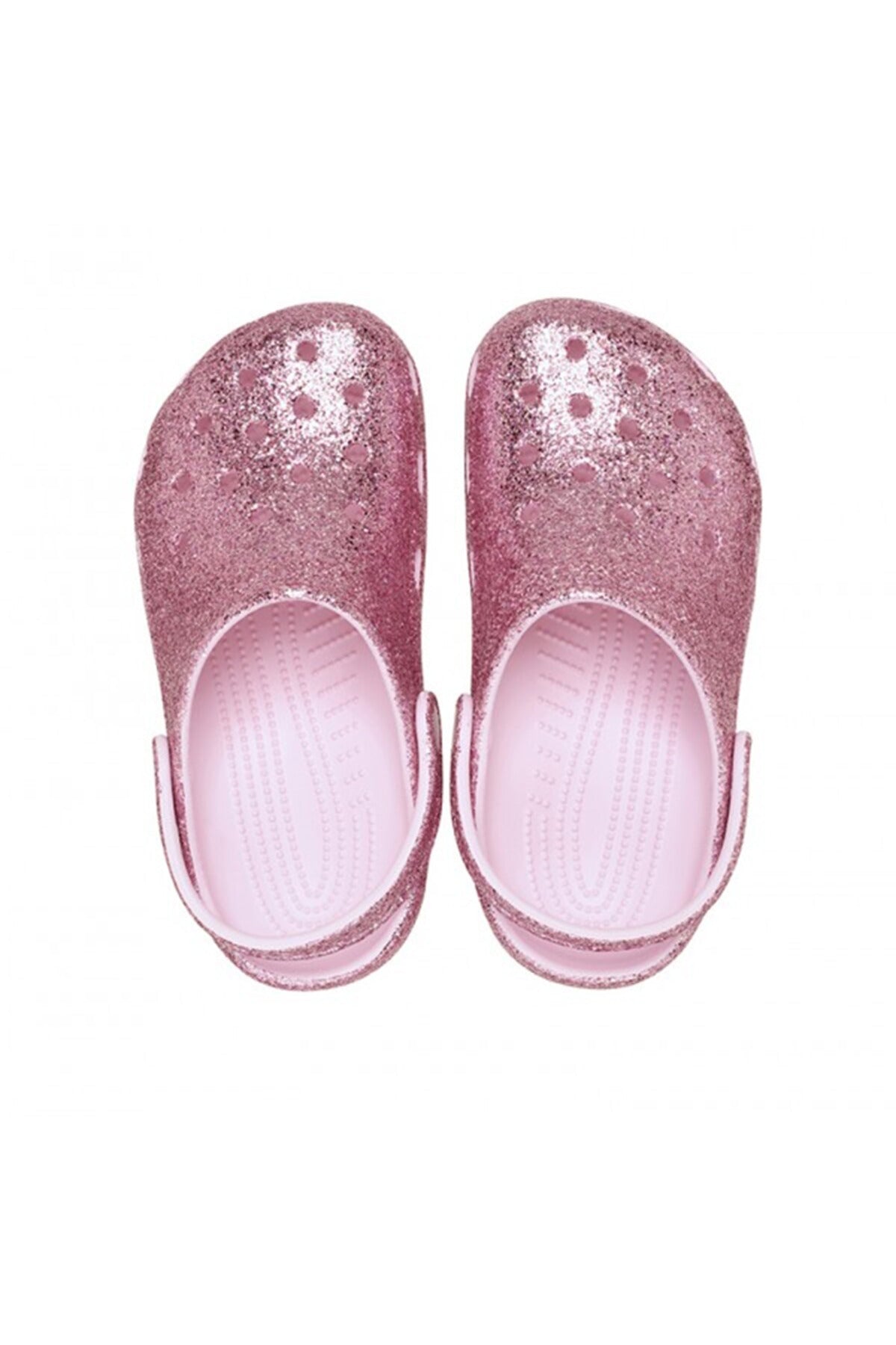 Crocs Classic Chunky Glitter Clog Çocuk Terlik 211940 - Açık Pembe