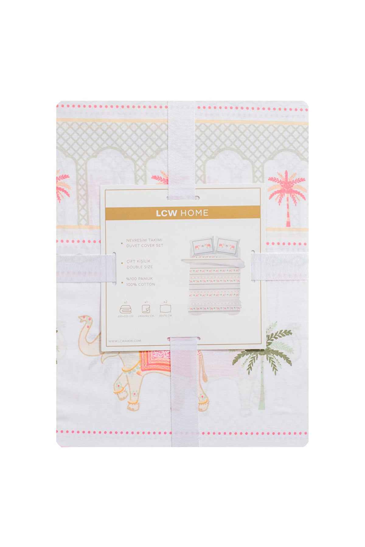 LC Waikiki Home Hayvan Desenli Çift Kişilik Nevresim Takımı S6GY67B8 - Karışık