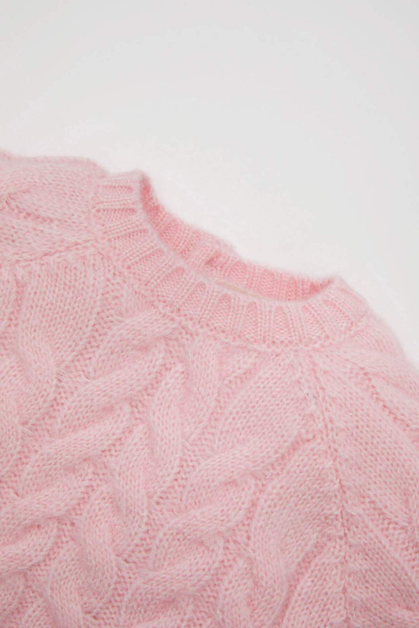DeFacto Çocuk Kazak D0354A5 - Açık Pembe