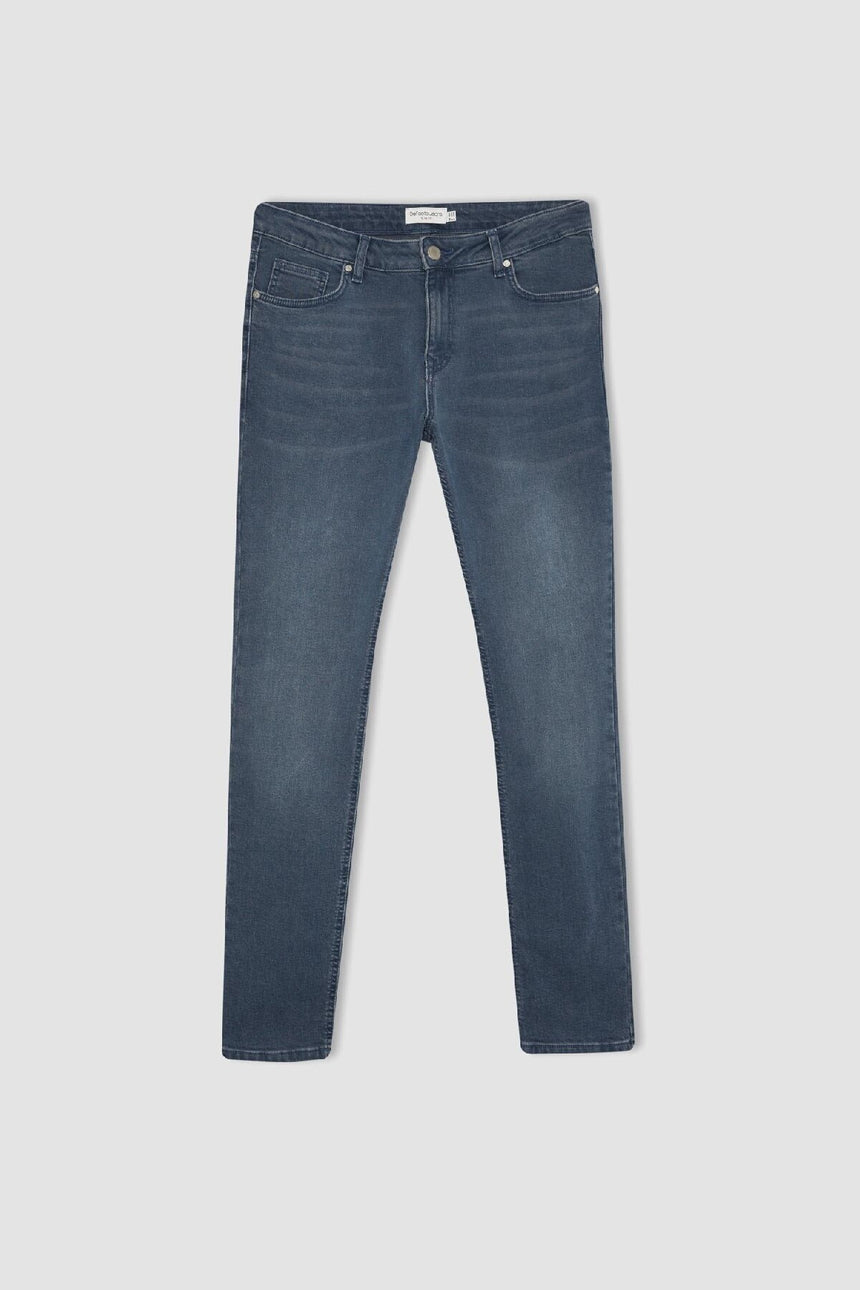 DeFacto B3622AX Erkek Jean Pantolon - Mavi / Gri
